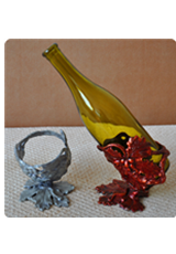 HB17 HB017-葡萄叶金属酒架